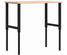 Darbastalis, 100x60x(71,5-98)cm, bukmedis, stačiakampis