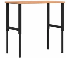 Darbastalis, 100x60x(71,5-98)cm, bukmedis, stačiakampis