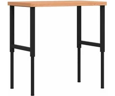 Darbastalis, 100x60x(73-99,5)cm, bukmedis, stačiakampis