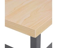 Darbastalis, pilkos spalvos, 120x60x85cm, plienas