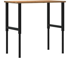 Darbastalis, šviesiai rudas, 100x60x(71,5-98)cm, ąžuolo masyvas