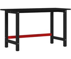 Darbastalis, tamsiai rudas, 140x60x81,5cm, ąžuolo masyvas