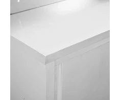 Darbo stalas su durimis, 100x50x(95-97)cm, plienas