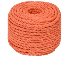 Darbo virvė, oranžinės spalvos, 16mm, 25m, polipropilenas