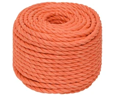 Darbo virvė, oranžinės spalvos, 20mm, 100m, polipropilenas