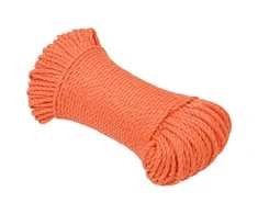 Darbo virvė, oranžinės spalvos, 8mm, 50m, polipropilenas
