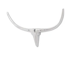 242337 Wall Mounted Aliuminio Bull's Head Decoration Sidabrinis 96 cm