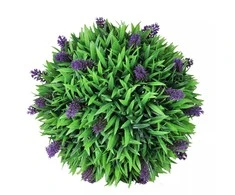 Dirbtiniai buksmedžio krūmai su levanda, 2vnt., 30cm