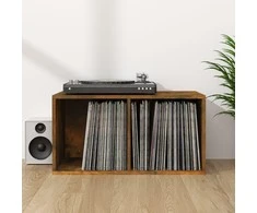 Dėžė vinilinėms plokštelėms, ąžuolo, 71x34x36cm, mediena