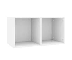 Dėžė vinilinėms plokštelėms, balta, 71x34x36cm, mediena