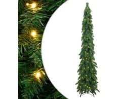 Dirbtinė apšviesta Kalėdų eglutė su 130 LED lempučių, 210cm