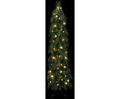 Dirbtinė apšviesta Kalėdų eglutė su 80 LED lempučių, 150cm