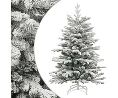 Dirbtinė eglutė su šarnyrinėmis šakomis, 120cm, dengta sniegu