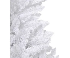 Dirbtinė eglutė su šarnyrinėmis šakomis/stovu, balta, 120cm