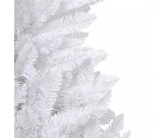 Dirbtinė eglutė su šarnyrinėmis šakomis/stovu, balta, 150cm