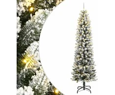 Dirbtinė Kalėdų eglutė su 150 LED lempučių ir sniegu, 150cm