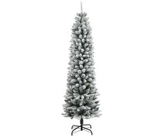Dirbtinė Kalėdų eglutė su 300 LED lempučių ir sniegu, 210cm