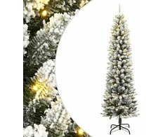 Dirbtinė Kalėdų eglutė su 300 LED lempučių ir sniegu, 210cm