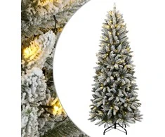 Dirbtinė Kalėdų eglutė su 300 LED lempučių ir sniegu, 210cm