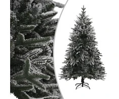 Dirbtinė Kalėdų eglutė su sniegu, žalia, 150cm, PVC ir PE