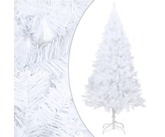Dirbtinė Kalėdų eglutė su storomis šakomis, balta, 240cm, PVC
