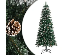 Dirbtinė Kalėdų eglutė su stovu, žalios spalvos, 150cm, PVC