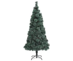 Dirbtinė Kalėdų eglutė su stovu, žalios spalvos, 120cm, PET