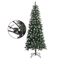 Dirbtinė Kalėdų eglutė su stovu, žalios spalvos, 180cm, PVC