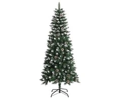 Dirbtinė Kalėdų eglutė su stovu, žalios spalvos, 150cm, PVC