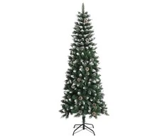 Dirbtinė Kalėdų eglutė su stovu, žalios spalvos, 240cm, PVC