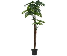 Dirbtinė monstera su vazonu, 170 cm, žalia