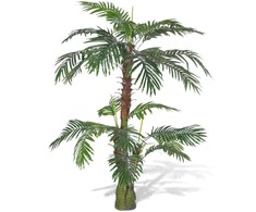 Dirbtinis paprastasis cikas su vazonu, žalias, 150 cm