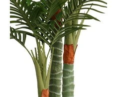 Dirbtinė palmė su trimis kamienais, žalios spalvos, 180cm, PP