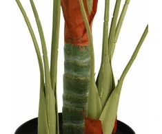 Dirbtinė palmė su trimis kamienais, žalios spalvos, 85cm, PP