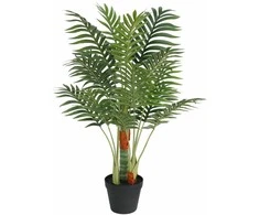 Dirbtinė palmė su trimis kamienais, žalios spalvos, 85cm, PP