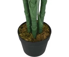 Dirbtinė palmė, žalios spalvos, 120 cm, 28 lapų