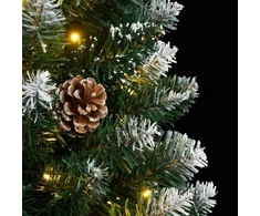 Dirbtinė siaura Kalėdų eglutė, 150 LED, 150cm
