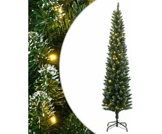 Dirbtinė siaura Kalėdų eglutė, 300 LED, 240cm