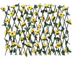 Dirbtinės gebenės treliažas, geltonas, 180x60cm, prailginamas
