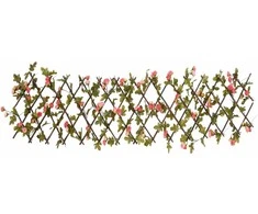Dirbtinės gebenės treliažas, rožinis, 180x20cm, prailginamas