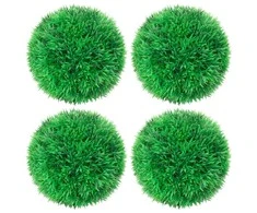 Dirbtiniai buksmedžio krūmai, 4vnt., 12cm, rutulio formos