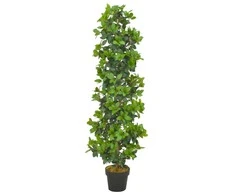 Dirbtinis augalas-lauramedis su vazonu, žalios spalvos, 150cm