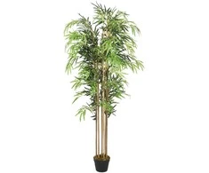 Dirbtinis bambukas, žalios spalvos, 120cm, 730 lapų