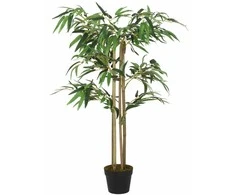 Dirbtinis bambukas, žalios spalvos, 120cm, 760 lapų
