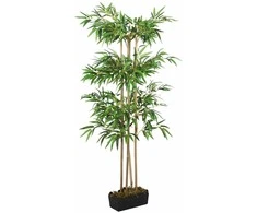 Dirbtinis bambukas, žalios spalvos, 120cm, 760 lapų