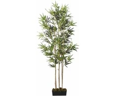Dirbtinis bambukas, žalios spalvos, 120cm, 552 lapai