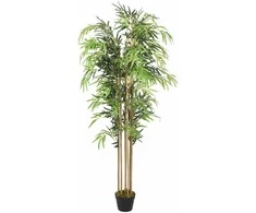 Dirbtinis bambukas, žalios spalvos, 150cm, 1095 lapai