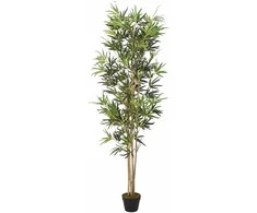 Dirbtinis bambukas, žalios spalvos, 80cm, 368 lapai