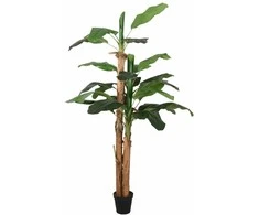 Dirbtinis bananmedis, žalios spalvos, 180cm, 19 lapai