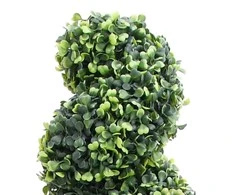 Dirbtinis buksmedis vazone, žalias, 59cm, spiralės formos